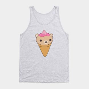 Kawaii Ice Cream Bear T-Shirt Tank Top